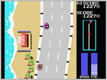 Road Fighter - Screenshot - Gameplay (World) - 256x192