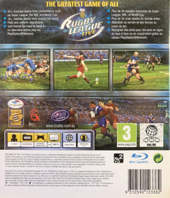 Rugby League Live - Box - Back (Europe) - 928x1080
