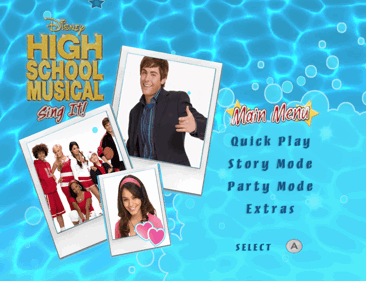 Disney Sing It: High School Musical - Screenshot - Game Select (World) - 1920x1474
