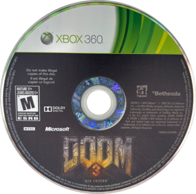 Doom 3: BFG Edition - Disc (North America) - 1075x1063