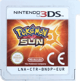 Pokémon Sun - Cart - Front (Europe) - 938x942