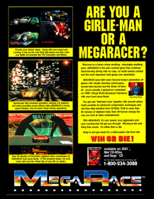 MegaRace - Advertisement Flyer - Front (North America) - 1627x2100