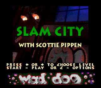 Slam City with Scottie Pippen - Screenshot - Game Title (North America) - 256x224