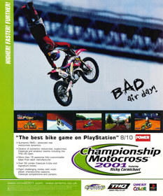 Championship Motocross 2001 featuring Ricky Carmichael - Advertisement Flyer - Front (United Kingdom) - 1831x2200