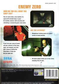 Enemy Zero - Box - Back (United Kingdom) - 567x800