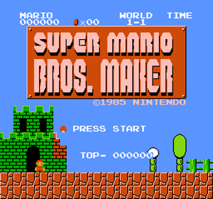 Super Mario Bros. Maker - Screenshot - Game Title (World) - 256x239
