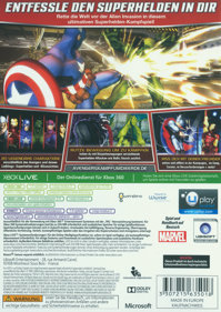 Marvel Avengers: Battle for Earth - Box - Back (Germany) - 1200x1694