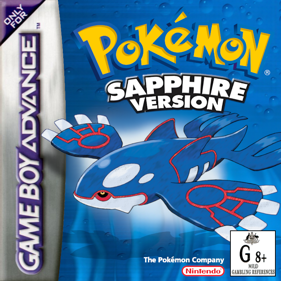 Pokémon Sapphire Version - Box - Front - Reconstructed (Australia) - 800x800