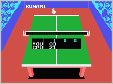 Konami's Ping-Pong - Screenshot - Gameplay (World) - 256x192