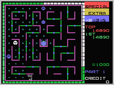 Lady Bug (opcode) - Screenshot - Gameplay (World) - 256x192
