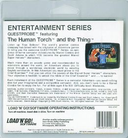 Questprobe featuring The Human Torch and The Thing - Box - Back (North America) - 603x647