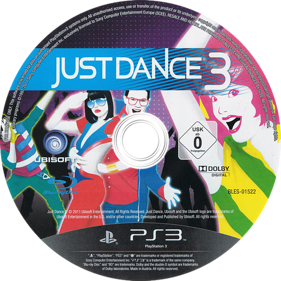 Just Dance 3 - Disc (Germany) - 500x500
