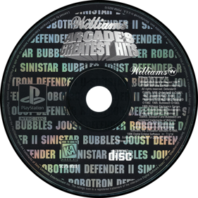 Williams Arcade's Greatest Hits - Disc (North America) - 1000x1000
