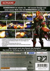 Bomberman: Act Zero - Box - Back (Germany) - 567x800