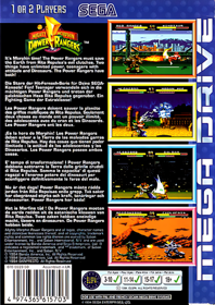 Mighty Morphin Power Rangers - Box - Back (Europe) - 730x1032
