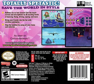 Totally Spies! 2: Undercover - Box - Back (North America) - 768x680