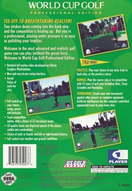World Cup Golf: Professional Edition - Box - Back (North America) - 1630x2362