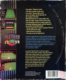 Jimmy White's 'Whirlwind' Snooker - Box - Back (Europe) - 1056x1266