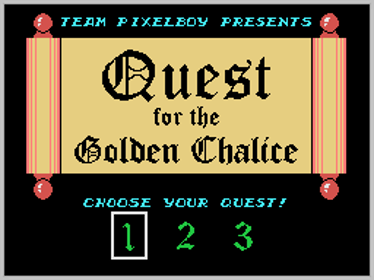 Quest for the Golden Chalice - Screenshot - Game Title (World) - 256x192