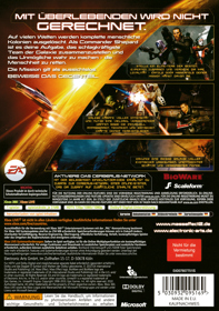 Mass Effect 2 - Box - Back (Germany) - 3025x4295