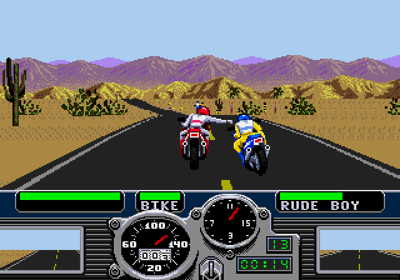 Road Rash - Screenshot - Gameplay (World) - 640x448