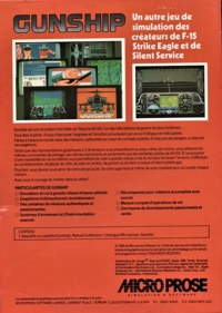 Gunship: The Helicopter Simulation - Box - Back (France) - 499x700