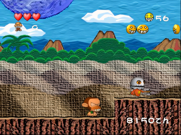 Hudson Selection Vol. 3: PC Genjin: Pithecanthropus Computerurus - Screenshot - Gameplay (Japan) - 640x480