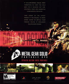 Metal Gear Solid: Portable Ops - Advertisement Flyer - Front (United States) - 1800x2178