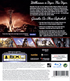 Fallout: New Vegas - Box - Back (Germany) - 600x691
