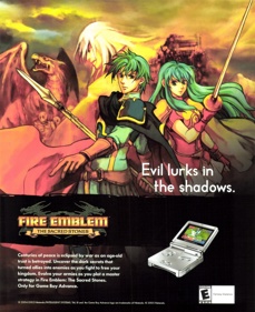 Fire Emblem: The Sacred Stones - Advertisement Flyer - Front (United States) - 1844x2260
