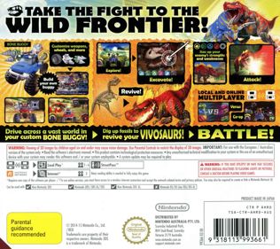 Fossil Fighters: Frontier - Box - Back (Australia) - 900x800