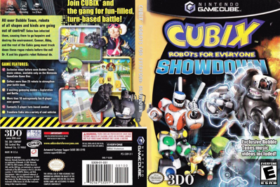 Cubix: Robots for Everyone: Showdown - Box - Front - Reconstructed (North America) - 1291x861