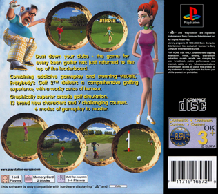 Hot Shots Golf 2 - Box - Back (Europe) - 765x680
