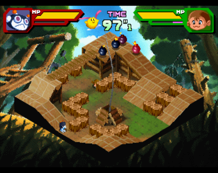 Illustration of Saturn Bomberman Fight!!