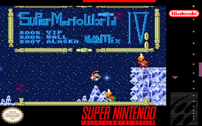 Super Mario World: VIP and Wall and Alaska Mix 4 - Fanart - Box - Front (World) - 999x625