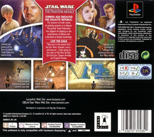 Star Wars: Episode I: The Phantom Menace - Box - Back (Europe) - 765x680