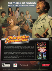 Karaoke Revolution - Advertisement Flyer - Front (United States) - 1618x2200