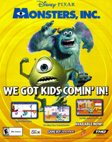 Monsters, Inc. - Advertisement Flyer - Front (United States) - 1735x2200