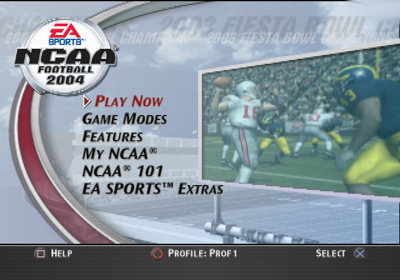 NCAA Football 2004 - Screenshot - Game Select (North America) - 640x448
