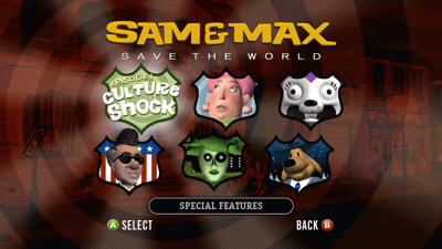 Sam & Max Save the World - Screenshot - Game Select (World) - 1280x720
