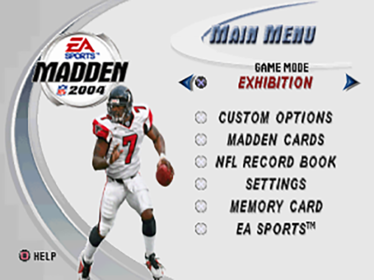 Madden NFL 2004 - Screenshot - Game Select (North America) - 640x480