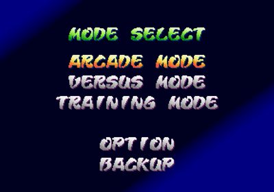 Street Fighter Alpha: Warriors' Dreams - Screenshot - Game Select (World) - 640x448