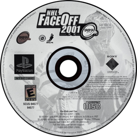 NHL FaceOff 2001 - Disc (North America) - 700x700