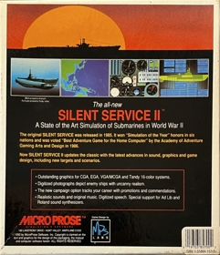Silent Service II - Box - Back (North America) - 1670x1941