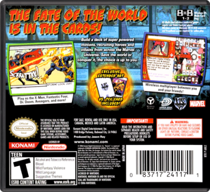 Marvel Trading Card Game - Box - Back - Reconstructed (North America) - 774x708