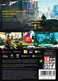Cyberpunk 2077 - Box - Back (Europe) - 1547x2160