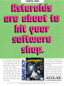 Asteroids - Advertisement Flyer - Front (United Kingdom) - 2255x3000