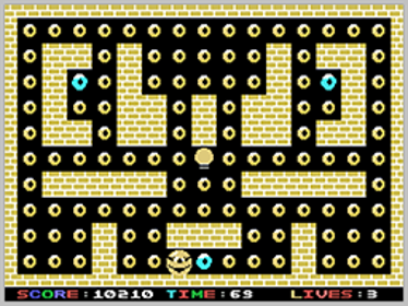 Donuts Man - Screenshot - Gameplay (World) - 256x192