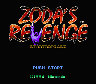 Zoda's Revenge: StarTropics II - Screenshot - Game Title (North America) - 256x224