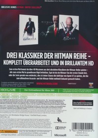 Hitman HD Trilogy - Box - Back (Germany) - 596x842